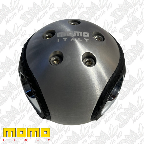 Momo Gear Knob Streetball Satin Black Leather