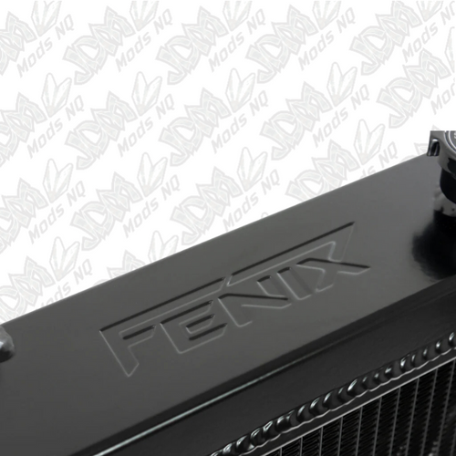 Full Alloy Conversion Radiator for Nissan Skyline R32 (Crossflow) - Black Full Alloy Conversion Radiator for Nissan Skyline R32 (Crossflow) - Black