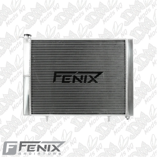 Full Alloy Conversion Radiator for Nissan Skyline R33-R34 (Crossflow) - Polished Full Alloy Conversion Radiator for Nissan Skyline R33-R34 (Crossflow) - Polished
