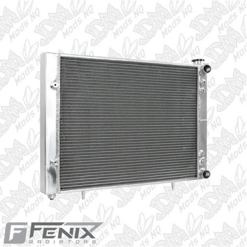 Full Alloy Conversion Radiator for Nissan Skyline R33-R34 (Crossflow) - Polished Full Alloy Conversion Radiator for Nissan Skyline R33-R34 (Crossflow) - Polished