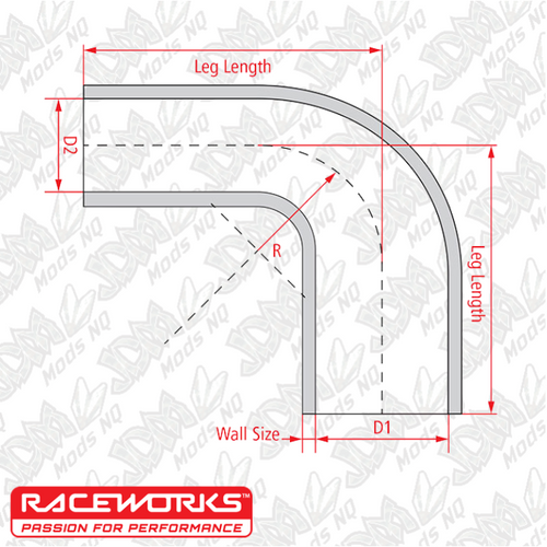 Raceworks Silicone Reducer Elbow 90 Degree Black Raceworks Silicone Reducer Elbow 90 Degree Black