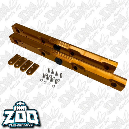 Zoo Performance LS2 Fuel Rails - Gold Zoo Performance LS2 Fuel Rails - Gold