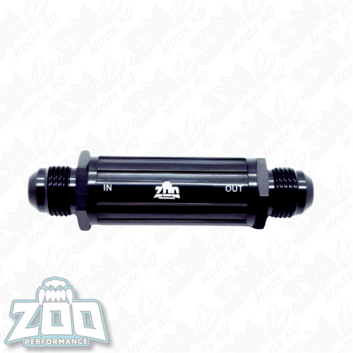 Zoo Performance Inline Billet Fuel / Oil Filter - AN8 Zoo Performance Inline Billet Fuel / Oil Filter - AN8