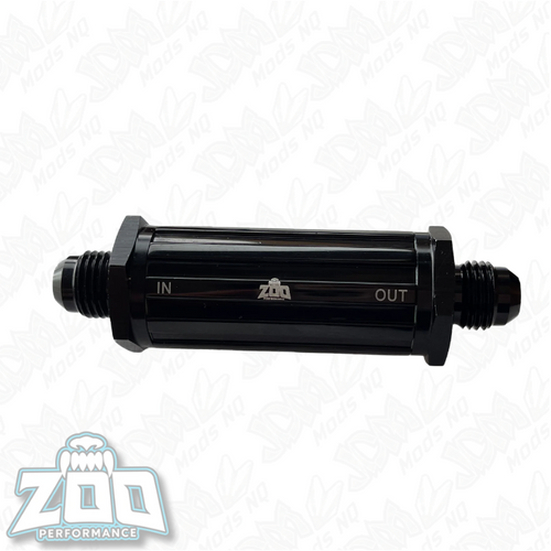 Zoo Performance Inline Billet Fuel / Oil Filter - AN6 Zoo Performance Inline Billet Fuel / Oil Filter - AN6
