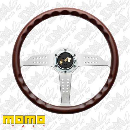 MOMO Grand Prix Silver 350mm Steering Wheel MOMO Grand Prix Silver 350mm Steering Wheel