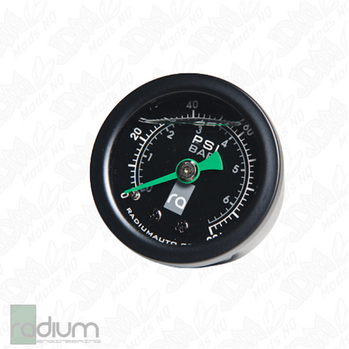 Radium Fuel Pressure Gauge With 90 Deg Adapter Radium Fuel Pressure Gauge With 90 Deg Adapter