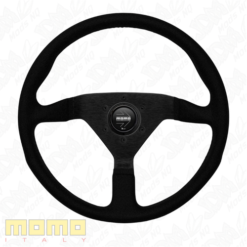 MOMO Montecarlo Black Alcantara 350mm Steering Wheel