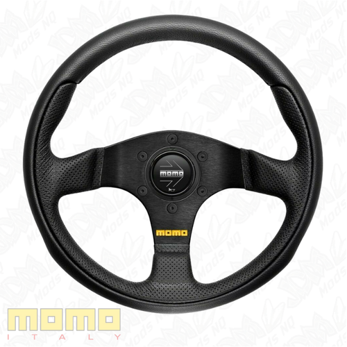 MOMO Team Black Leather 280mm Steering Wheel