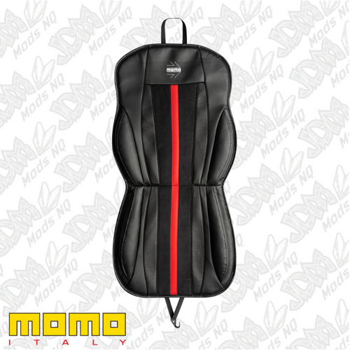 MOMO Stripe Black/Red Seat Cushion Cover SCU03BR