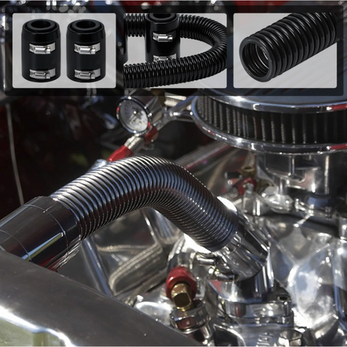 Flexible Stainless Steel Radiator Hose Kit 24" Long