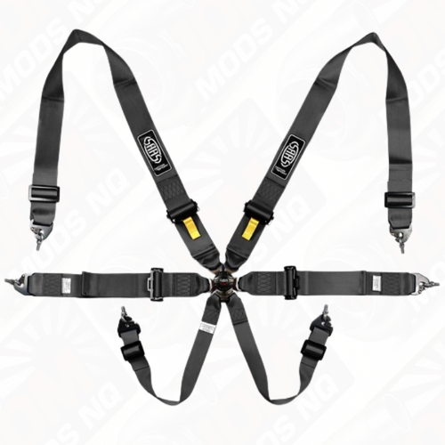 Harness FIA 6 Point Camlock 3in Black Homologated