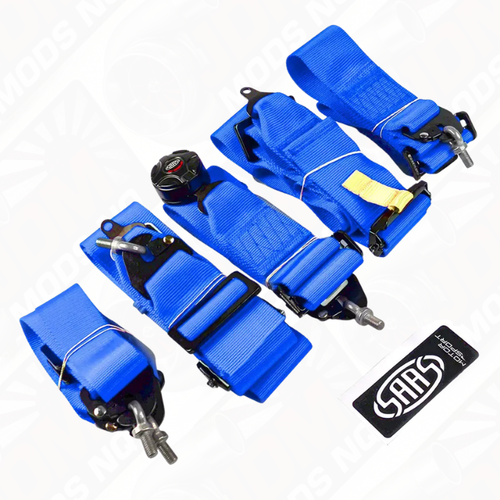 Harness FIA 6 Point Camlock 3in Blue Homologated