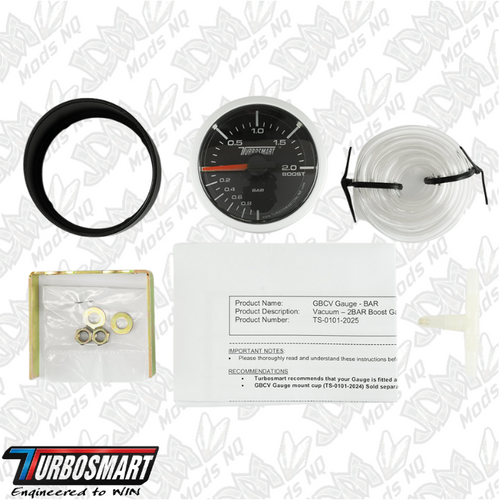 Turbosmart Boost Gauge 0-2 BAR 52mm – 2 1/16″ TS-0101-2025 Turbosmart Boost Gauge 0-2 BAR 52mm – 2 1/16″ TS-0101-2025