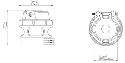 Turbosmart GenV Race Port Universal BOV Blow Off Valve w/Weld On Flange PLATINUM Turbosmart GenV Race Port Universal BOV Blow Off Valve w/Weld On Flange PLATINUM