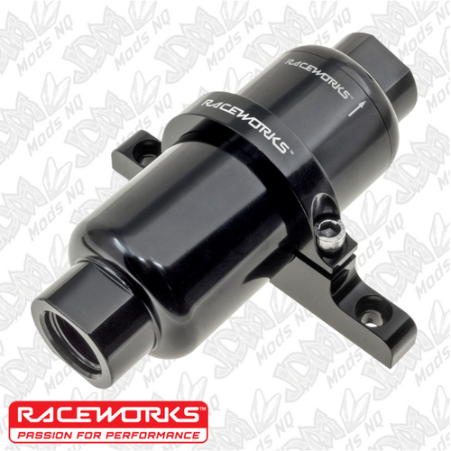 Raceworks 50mm Billet Fuel Filter Bracket ALY-076BK Raceworks 50mm Billet Fuel Filter Bracket ALY-076BK