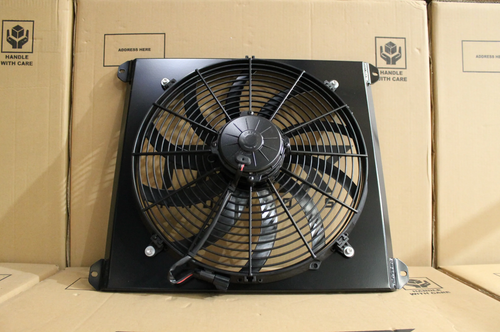 Ford ZC-ZD Fairlane & XR-XY Falcon Windsor V8 Full Alloy Radiator, Custom Shroud & 16" Spal 3000CFM Fan Ford ZC-ZD Fairlane & XR-XY Falcon Windsor V8 Full Alloy Radiator, Custom Shroud & 16" Spal 3000CFM Fan