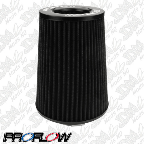 Proflow Air Filter Pod Style Black 190mm High 76mm (3in. ) Neck PFEAF-19076B