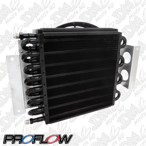 Proflow Transmission Cooler Kit, Dual Core, 15.75'' x 11.5'' x 5.0'', 10'' 650CFM Fan, AN6 Inlets PFETC900 Proflow Transmission Cooler Kit, Dual Core, 15.75'' x 11.5'' x 5.0'', 10'' 650CFM Fan, AN6 Inlets PFETC900