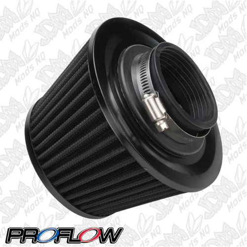 Proflow Air Filter Pod Style Black 100mm High 76mm (3in. ) Neck PFEAF-10076B Proflow Air Filter Pod Style Black 100mm High 76mm (3in. ) Neck PFEAF-10076B