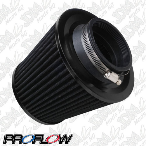 Proflow Air Filter Pod Style Black 130mm High 76mm (3in. ) Neck PFEAF-13076B Proflow Air Filter Pod Style Black 130mm High 76mm (3in. ) Neck PFEAF-13076B
