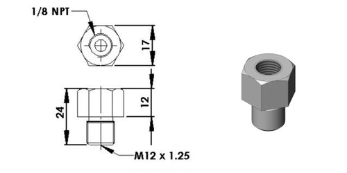 Turbosmart Fuel Rail Adaptor Suits Toyota/Mazda TS-0402-1003 Turbosmart Fuel Rail Adaptor Suits Toyota/Mazda TS-0402-1003