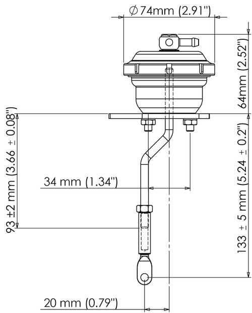 Turbosmart IWG75 Internal Wastegate Actuator - Mazda 3 MPS/Mazda 6 MPS Turbosmart IWG75 Internal Wastegate Actuator - Mazda 3 MPS/Mazda 6 MPS