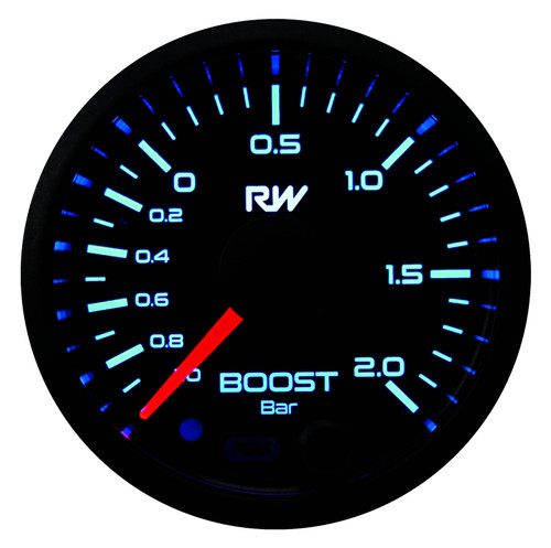 RACEWORKS 52MM ELECTRONIC BOOST/VAC GAUGE (BAR) KIT