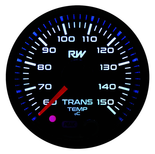 RACEWORKS 52MM ELECTRONIC TRANSMISSION TEMPERATURE GAUGE KIT RACEWORKS 52MM ELECTRONIC TRANSMISSION TEMPERATURE GAUGE KIT