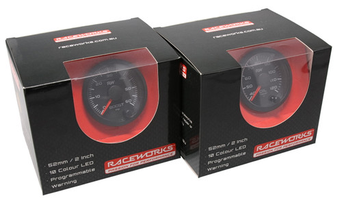 RACEWORKS 52MM ELECTRONIC TRANSMISSION TEMPERATURE GAUGE KIT RACEWORKS 52MM ELECTRONIC TRANSMISSION TEMPERATURE GAUGE KIT