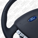 Retro Ford FPV FG Falcon Steering Wheel Black Leather Black Stitching OEM Style FG-OEM-BLK-ST