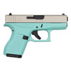 GLOCK 42 380ACP ROBIN EGG BLUE SATIN 3.25 6RD Handguns Glock GLOCK UI4250201RESA 421.2 New Oakland Tactical physical $ Guns Firearms Shooting