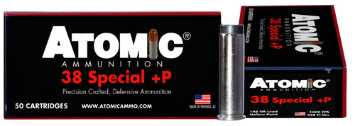 Atomic Pistol, Atomic 00419 38spc+p 148 Lead Hp 50/10 Subsonic Ammo Atomic 129708 46.9 New Oakland Tactical physical $ Guns Firearms Shooting