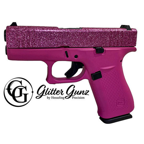 GLOCK 43X 9MM CRUSH GLITTER GUNZ Handguns Glock GLOCK PX4350201CRGG 649 New Oakland Tactical physical $ Guns Firearms Shooting