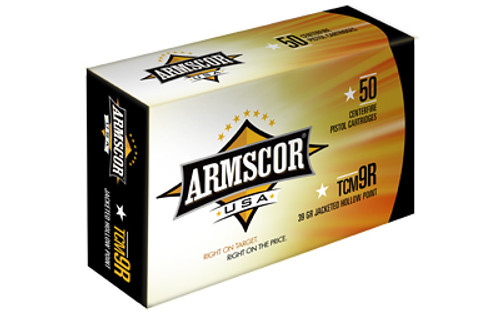 ARMSCOR 22TCM9R 39GR JHP 50/1000 MFG# FAC22TCMNR-1N UPC# 812285021751