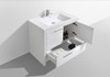 Alma Allier 36" Gloss White Free Standing Vanity With A Integrated Sink