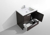 Allier 36" Matt Gray Oak Free Standing Vanity With A Integrated Sink
