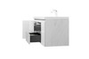 Alma-Pre 48″ Gloss White Wall Mount Vanity With A Integrated Sink