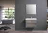 Alma-Pre 30″ Cement Gary Wall Mount Vanity With A Integrated Sink Alma-Pre 30″ Cement Gary Wall Mount Vanity With A Integrated Sink