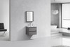 Alma -Pre 24″ Cement Gray Wall Mount Vanity With A Integrated Sink