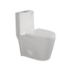 Alma Glossy White One-Piece Ceramic Toilet 1.1/1.6 GPF Dual Flush with Soft Close Seat