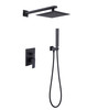 Alam Empolo 12" Rain Shower  Shower Set - Matt Black Finish