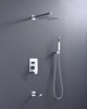 Alam Empolo 8" Wall mount Rain Shower Set - Chrome Finish