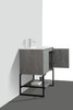 Allen 30 inch free standing vanity with a integrated white sink