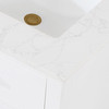 Givana 60" doubel sink Vanity with Milano White Stone Top and White Sink