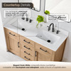 Givana 54" Vanity with Milano White Stone Top and White Sink