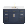 Givana 48" Vanity with Milano White Stone Top and White Sink