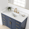 Givana 48" Vanity with Milano White Stone Top and White Sink