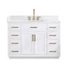 Givana 48" Vanity with Milano White Stone Top and White Sink
