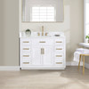 Givana 48" Vanity with Milano White Stone Top and White Sink