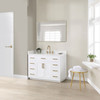 Givana 48" Vanity with Milano White Stone Top and White Sink